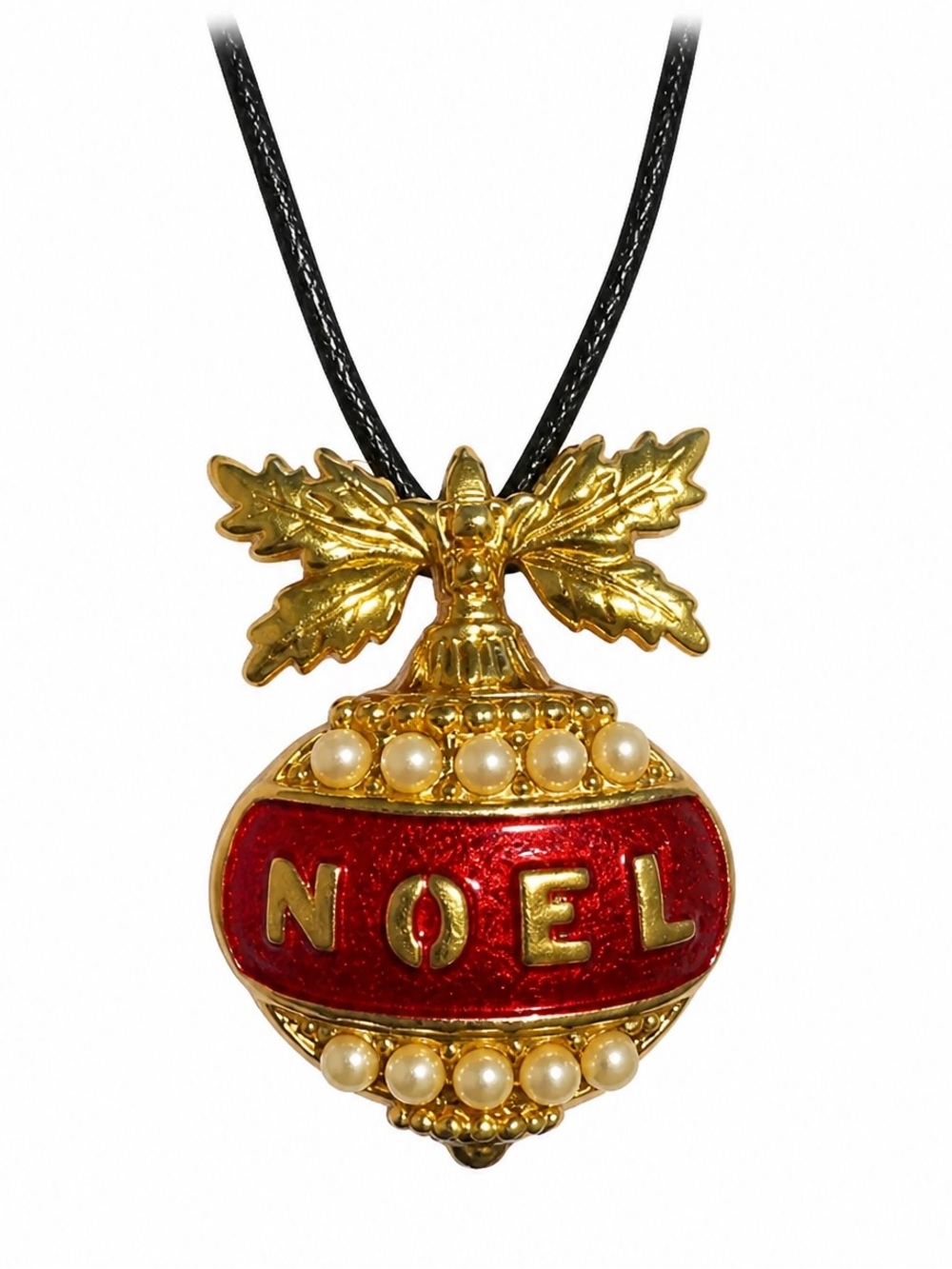 1994 Avon "Joyous Noel" Ornament Pendant Necklace